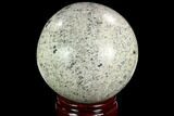 Polished K Granite (Granite With Azurite) Sphere - Pakistan #123508-1